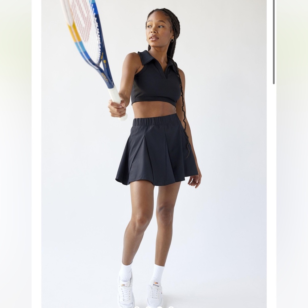 Year of ours black tennis skort